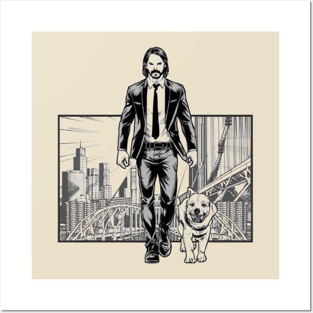 John Wick (bridge) Wall Art by Aldrvnd